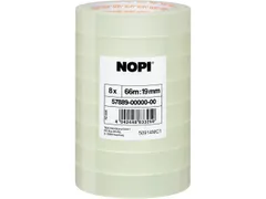 Tesa Nopi Zelfklevende Folie Transparant 19mmX66m 8 stuks