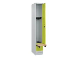 locker met bank,HxBxD 1950x300x815mm,1vak,vak B 300mm,cilinderslot