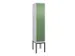 locker voor scheiding van kleding,HxBxD 2120x400x500mm,1vak