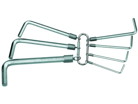 S 42-07 Inbussleutel L-sleutelset op ring 7-delig 2-8mm