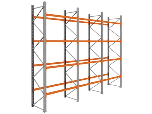 palletstelling,basis+2xaanbouw,HxBxD 4620x5875x1100mm,vakl. 3000kg