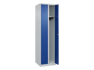 locker,HxBxD 1850x500x500mm,2vak,vak B 250mm,cil.-slot,staand op vloer - 2