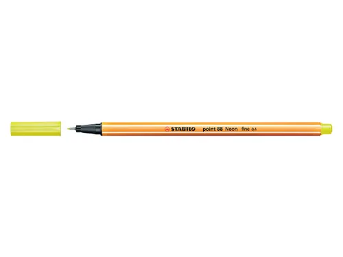 Fineliner STABILO point 88/024 neon geel 0.4mm