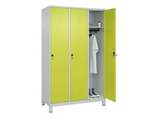 locker,HxBxD 1950x1200x500mm,3vak,vak B 400mm,draaigrendel,voeten - 3