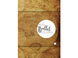 Mijn Bullet Journal wereldkaart dots 240 pagina's