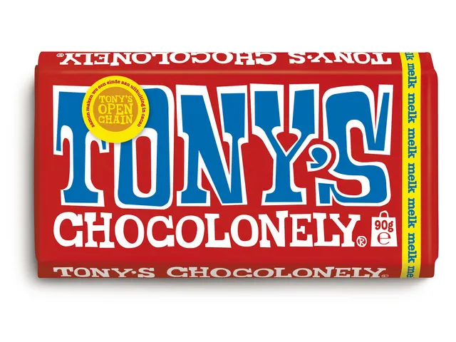Chocolade Tony Chocolonely melk reep 90 gram