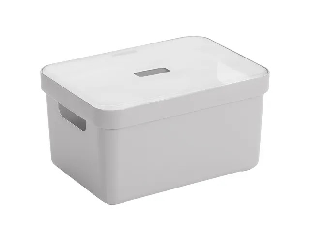 Sigma Home opbergbox 5L lichtgrijs - 25,2x17,5x12,2cm
