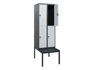 Dubbeldekse dekenkist,HxBxD 1950x600x815mm,2x2vak.,vak B 300mm - 2