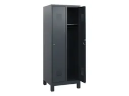 schoollocker,HxBxD 1630x600x500mm,2vak,vak B 300mm,cil.-slot,voeten