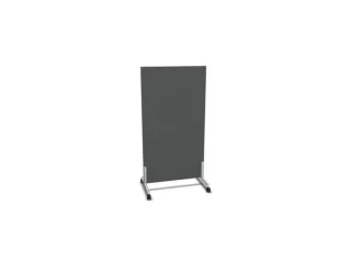 scheidingswand,HxB 1545x800mm,wand hout,MS-donkergrijs - 1