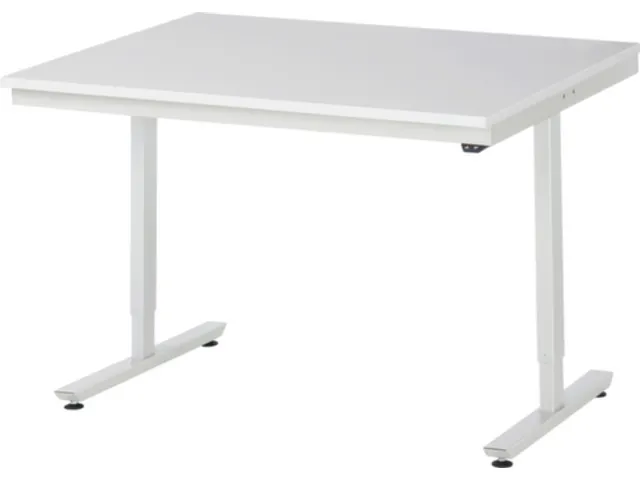 Werkbank elektrisch hoogte verstelbaar 720-1120x1250x1000mm wit RAL703