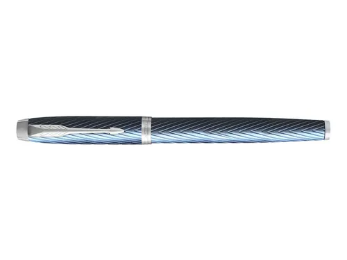Rollerpen Parker IM Premium Grey Blue CT Fijn Zwarte inkt