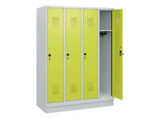 schoollocker,HxBxD 1630x1200x500mm,4vak,vak B 300mm,draaigrendel - 1