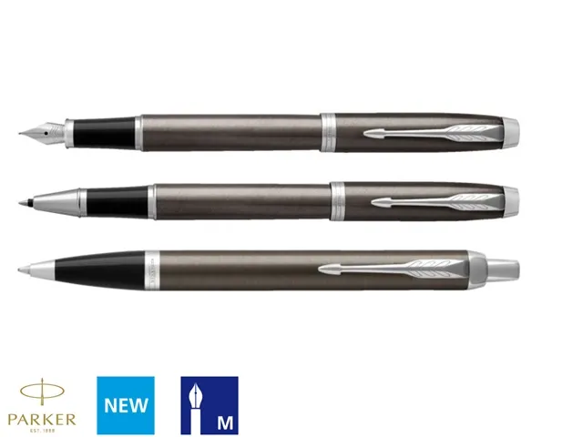 Vulpen Parker IM Dark Espresso CT Finish Medium Blauwe inkt