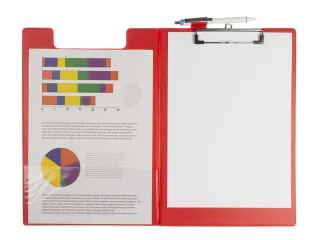 Klemmap Seco A4+ m klep rood - 1