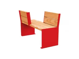 zitbank,B 1200mm,3latten,hout-zitting licht eikenhout,zitting H 450mm