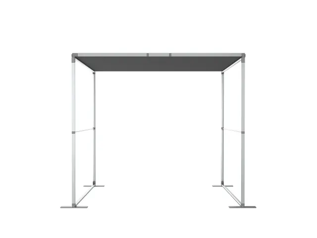 FlexFrame Modulair systeem Dak 100x230cm Zilver frame