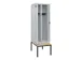 locker met bank,voor scheiding van kleding,HxBxD 2120x600x815mm,2vak