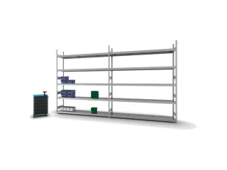 breedvakstelling,grondveld,HxBxD 3000x2570x535mm,vakl. 350kg - 3