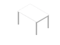 In hoogte verstelbaar bureau,HxBxD 680-760x1200x800mm,blad wit