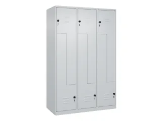 Z-garderobekast,HxBxD 1850x1200x500mm,vak B 200/400mm,draaigrendel - 1