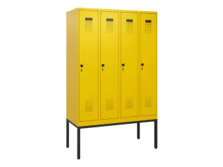 schoollocker,HxBxD 1950x1200x500mm,4vak,vak B 300mm,draaigrendel - 2