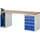 werkbank,HxBxD 890x2000x700mm,beukblad,draagverm. 750kg,2containers