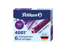 Inktpatroon Pelikan 4001 violet 6 stuks