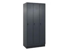 locker voor scheiding van kleding,HxBxD 1950x900x500mm,3vak