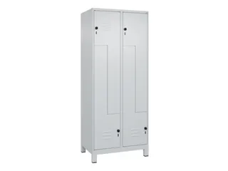 Z-garderobekast,HxBxD 1950x800x500mm,vak B 200/400mm,draaigrendel - 1