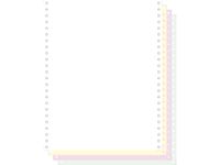 Zelfkopiërend Listingpapier 4-voud Wit/geel/roze/groen 240x12 Inch