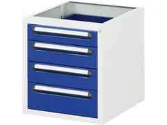 soubassement de tiroir p. établi HxlxP 545x480x600mm 4tiroir(s)