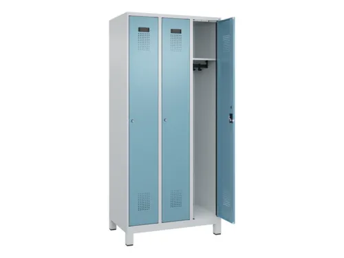 locker,HxBxD 1950x900x500mm,3vak,vak B 300mm,cil.-slot,voeten