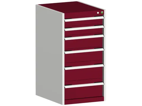 ladekast HxBxD 1000x525x650mm 6laden romp RAL7035 front RAL3004