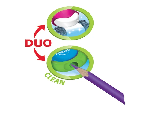 Puntenslijper Maped Loopy 1 gaats met gum display á 24 stuks assorti