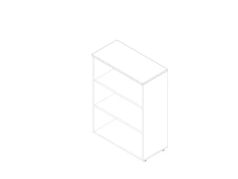 kantoorstelling,HxBxD 1232x900x450mm,2xhouten vloer,3ordnerhoogtes