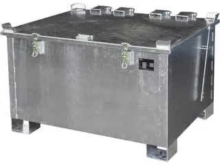 lithium-ion opslagcontainer,280l,HxBxD 750x1200x1000mm,vuurverzinkt - 2