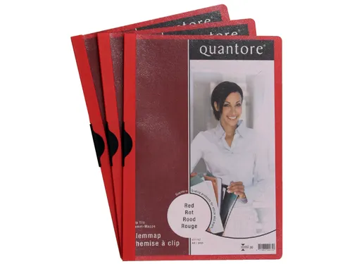 Klemmap Quantore A4 3mm rood