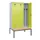 locker met bank,voor scheiding van kleding,HxBxD 2120x1200x815mm,3vak