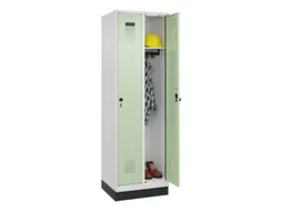 locker,HxBxD 1950x600x500mm,2vak,vak B 300mm,draaigrendel,sokkel