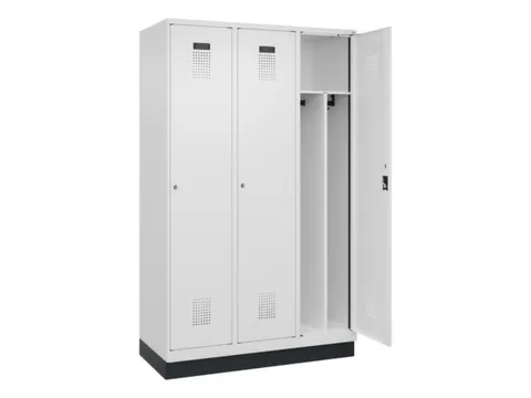 locker voor scheiding van kleding,HxBxD 1950x1200x500mm,3vak