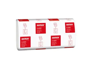 Handdoek Katrin w-vouw 2-laags 203x320mm 25x120 vel wit 61594 - 1