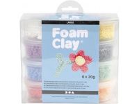 Boetseerklei Foam Clay Large ass/pk8x20g