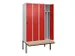 locker voor scheiding van kleding,HxBxD 2120x1200x815mm,4vak