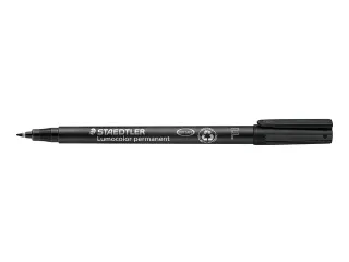 Viltstift Staedtler OHP Lumocolor 318 Fijn 0.6mm Zwart - 4