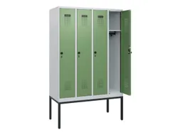 schoollocker,HxBxD 1950x1200x500mm,4vak,vak B 300mm,draaigrendel
