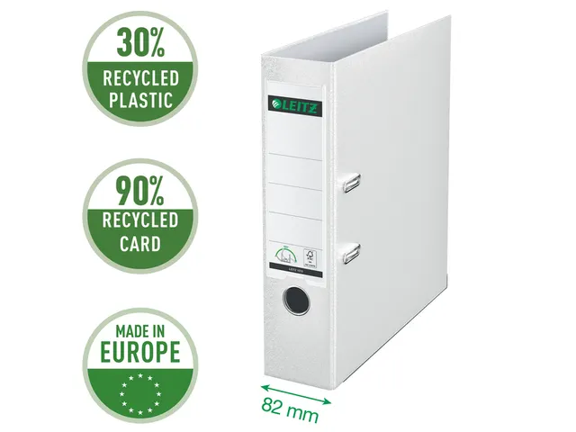 Ordner Leitz 1010 A4 80mm Pp Wit