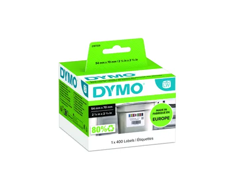 Etiket Dymo LabelWriter voedsel 54x70mm wit 1 rol 400 etiketten