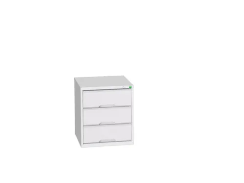 ladekast HxBxD 600x525x550mm 3laden romp RAL7035 front RAL7035