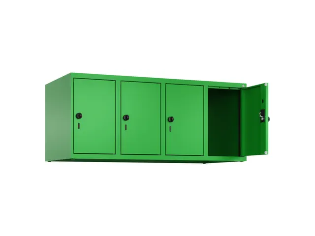 opzetkast,v. locker,4vak.,vak B 300mm,HxBxD 500x1200x500mm